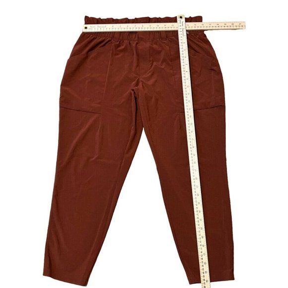 Athleta Skyline Pants 12P cognac brown - Picture 7 of 12